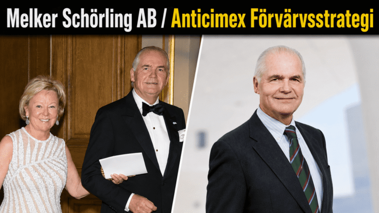 Melker Schörling AB / Anticimex Förvärvsstrategi