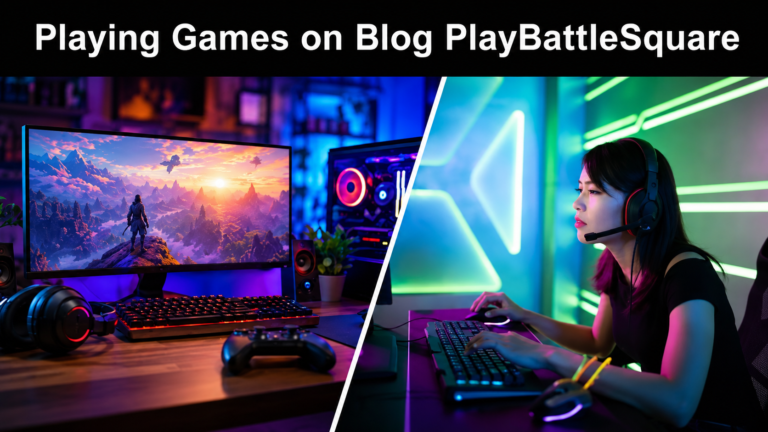 Playing Games on Blog PlayBattleSquare